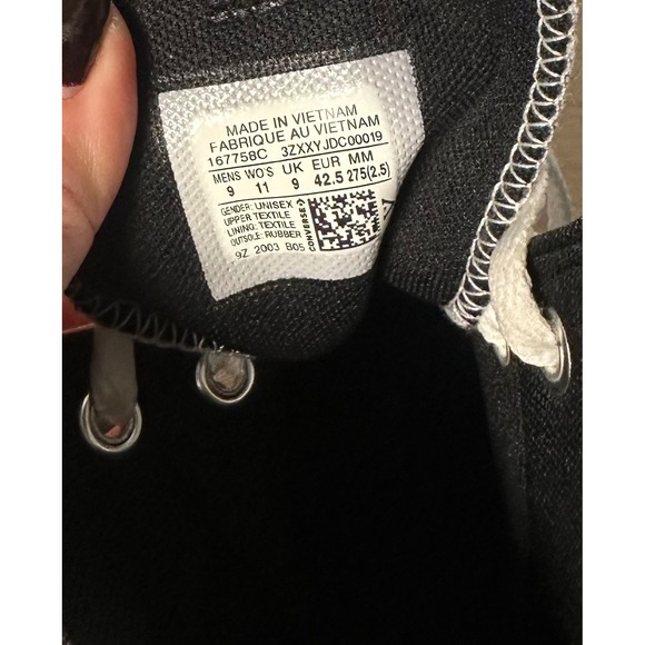 Converse Chuck Taylor All Star Pride Diversity High Top Rainbow Sneakers M9 W11 - Picture 8 of 8